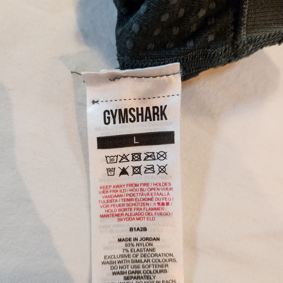 Gymshark Women's Ankle Leggings Dark Green Size L Knit Lightweight Activewear - Picture 5 of 6